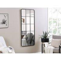 Vente-unique Industrial Metal Window Mirror - L60 X H140 Cm - Black - SCIARA
