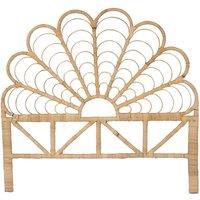 Vente-unique Headboard 140 Cm - Rattan - Natural - FLOSIA in Light Oak | Size: Double