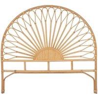 Vente-unique Headboard 140 Cm - Rattan - Natural - SOLIA in Light Oak | Size: Double