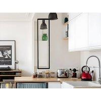 Vente-unique Industrial-Style Glass Partition In Powder-Coated Aluminium - Black