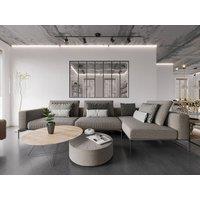 Vente-unique Industrial-Style Glass Partition In Powder-Coated Aluminium - Black