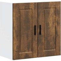 Berkfield Home Kitchen Wall Cabinet Porto Smoked Oak Engineered Wood in Brown