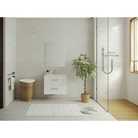 Vente-unique Wall-Hung Vanity Unit - White - 60 Cm - KAYLA