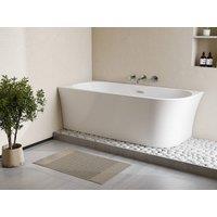 Vente-unique Corner Bathtub - 170 X 75 X 59 Cm - Acrylic - White - Left-Hand Corner