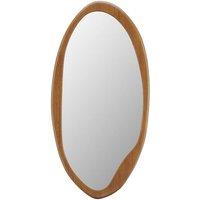 Vente-unique Oval Rubberwood Mirror - L50 X H100 Cm - Natural - FUJIAN in Light Oak