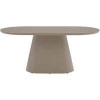 Vente-unique 6 - Seaterer MDF Dining Table - Taupe - VALIANA