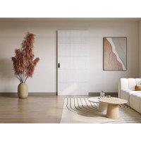 Vente-unique Sliding Door In Wood & MDF With Concealed Track - White - 83 X 210