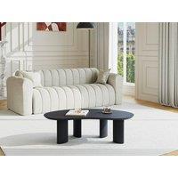 Vente-unique Ash Veneer Coffee Table - Black - CALYNOR
