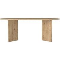 Vente-unique Dining Table for 8 - Light Natural - TOPANIA in Light Oak