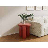 Vente-unique Metal Side Table - H36 Cm - Terracotta - RAVOKA