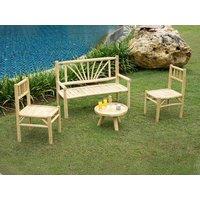 Vente-unique Teak Garden Bench - Light Natural - TULUM By MYLIA in Light Oak