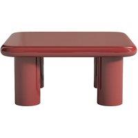 Vente-unique MDF Coffee Table - Lacquered Bordeaux - TAMISDA in Burgundy