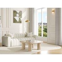 Vente-unique MDF Coffee Table - Lacquered Beige - TAMISDA