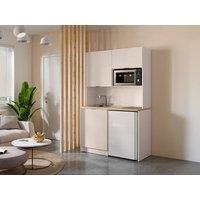 Vente-unique Multifunction Kitchenette & Laundry Unit - With 120 Cm Worktop in Beige