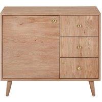 Vente-unique Solid Oak Vanity Unit - Light Natural - 93 Cm - ZARENO in Light Oak