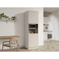 Vente-unique Kitchen Tower Unit With 2 Doors & 2 Niches - Beige - CARMEO