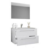 VCM 3 pcs. washroom washbasin Badinos SP in White