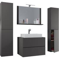 VCM 5-piece washbasin washbasin Lendas XL in Dark Grey