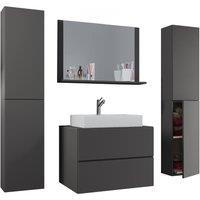 VCM 5-piece washbasin washbasin Lendas XL in Dark Grey
