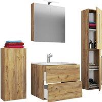 VCM 5-piece washbasin washbasin Badinos SC in Light Oak