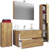 VCM 5-piece washbasin washbasin Badinos SC in Light Oak