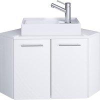 VCM 2-part corner washbasin washbasin Vilosa in White