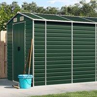 Berkfield Home Garden Shed Green 191x980x198 cm Galvanised Steel | Size: 191 x 980 x 198 cm