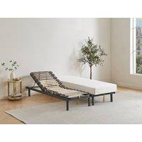 Vente-unique Adjustable Slatted Bed Base - 3 Sleeping Surfaces - 80 X 200 Cm in Grey | Size: Single