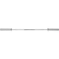 Phoenix Fitness Straight Barbell Bar Olympic - 5ft in Metallic Silver | Size: 150 cm