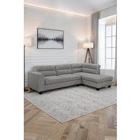 More4Homes Riga Corner Fabric Sofa in Grey