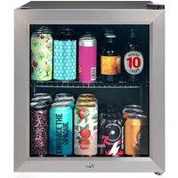 Russell Hobbs Glass Door 46 Litre Drinks & Wine Cooler with Lock RHGWC3SS-C-LCK in Grey