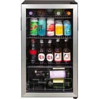 Kuhla Glass Door 93 Litre Drinks Cooler with LED Light K48BC101SS in Silver
