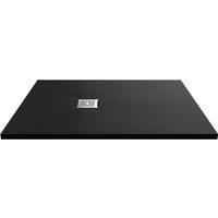 Balterley Premium Slimline Rectangular Shower Tray, Black, 1200x900mm in Black