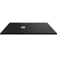 Balterley Premium Slimline Rectangular Shower Tray, Black, 1600x900mm in Black
