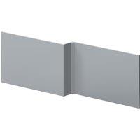 Balterley L Shape Square Reversible Bath Front Panel Satin Grey 1700mm