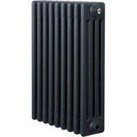 Monstershop Traditional 4 Column Radiator - 600 x 425mm - Anthracite Grey