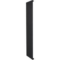 Monstershop Flat Single Column Radiator - 1800 x 420mm - Black