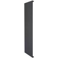 Monstershop Flat Single Column Radiator - 1800 x 560mm - Anthracite Grey