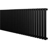 Monstershop Oval Single Column Radiator - 600 x 1620mm - Black