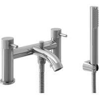 Balterley Round Deck Mounted Bath Shower Mixer Tap, Chrome in Silver
