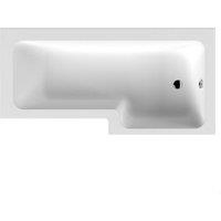 Balterley L Square Shower Bath Right Hand, 1700 x 850 x 700 x 585mm in White