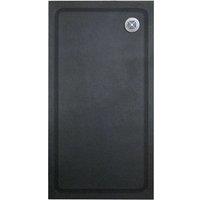 Balterley Black Rectangular Slate Effect Shower Tray, 1400x900mm