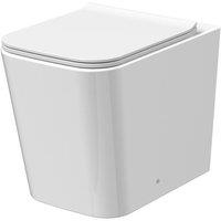 Balterley Faron Rimless Back to Wall WC Pan with Soft Close Seat in White