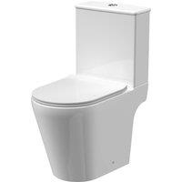 Balterley Quinn Rimless Close Coupled WC Pan with Seat in White