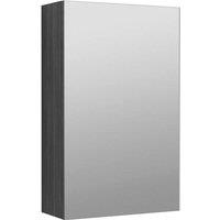 Balterley 450mm Single Door Mirrored Bathroom Cabinet 180mm Deep in Grey