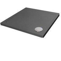 Balterley Stone Slate Square Shower Tray 760x760mm in Grey