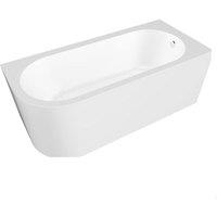 Balterley Curved Bath with Legs & Panel, Right Hand, 1600mm in White