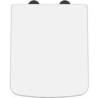Balterley Square Soft Close Toilet Seat Top Fix in White
