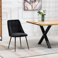 Artemis Home Morandi Velvet Dining Chairs - Set of 2 in Black