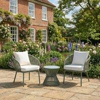 Rosewood & Stone Home Sissinghurst - 3 Piece Patio Set in Cream on Green